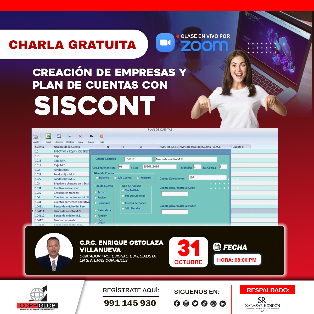 CREACIÓN DE EMPRESAS Y PLAN DE CUENTAS CON SISCONT